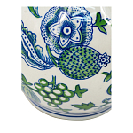 Ваза фигурная с сине-зелеными узорами распустившихся цветов Blossoming Spring варинант исполнения - 3 | Loft Concept в Рязани