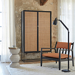 Шкаф с 2-мя дверцами из ротанга ручной работы Fuse Wicker Furniture варинант исполнения - 5 | Loft Concept в Рязани