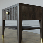 Прикроватная тумбочка с ящиком Elsa Dreams Walnut варинант исполнения - 3 | Loft Concept в Рязани