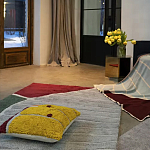 Чехол на подушку с рисунком горчичного цвета Elan Textured варинант исполнения - 2 | Loft Concept в Рязани