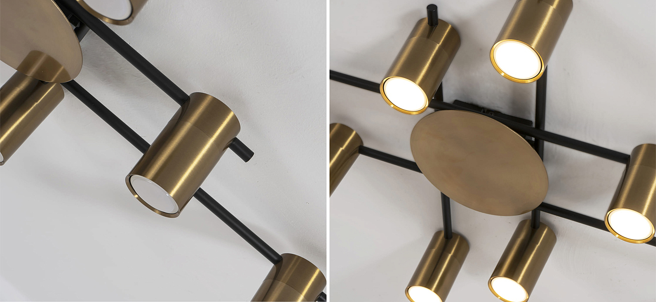 Потолочный светильник Tribes Chandelier Gold Потолочный светильник Tribes Chandelier Gold - Loft-Concept в Рязани