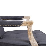 Кресло Aubrey Classical Armchair dark grey velour варинант исполнения - 5 | Loft Concept в Рязани