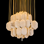 Люстра с овальными подвесками из натурального камня Spatial Composition варинант исполнения - 2 | Loft Concept в Рязани