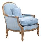 Кресло Ava Classical Armchair light blue velour варинант исполнения - 1 | Loft Concept в Рязани