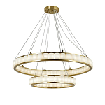 Люстра с 2-мя кольцами из натурального камня с регулируемыми плафонами Durability of Stone варинант исполнения - 1 | Loft Concept в Рязани