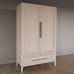 Шкаф платяной Primo с выдвижными ящиками шпон Черный дуб варинант исполнения - 3 | Loft Concept в Рязани