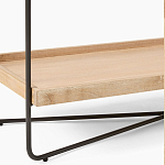 Консоль деревянной столешницей и полкой Wooden Table Top and Shelf варинант исполнения - 3 | Loft Concept в Рязани