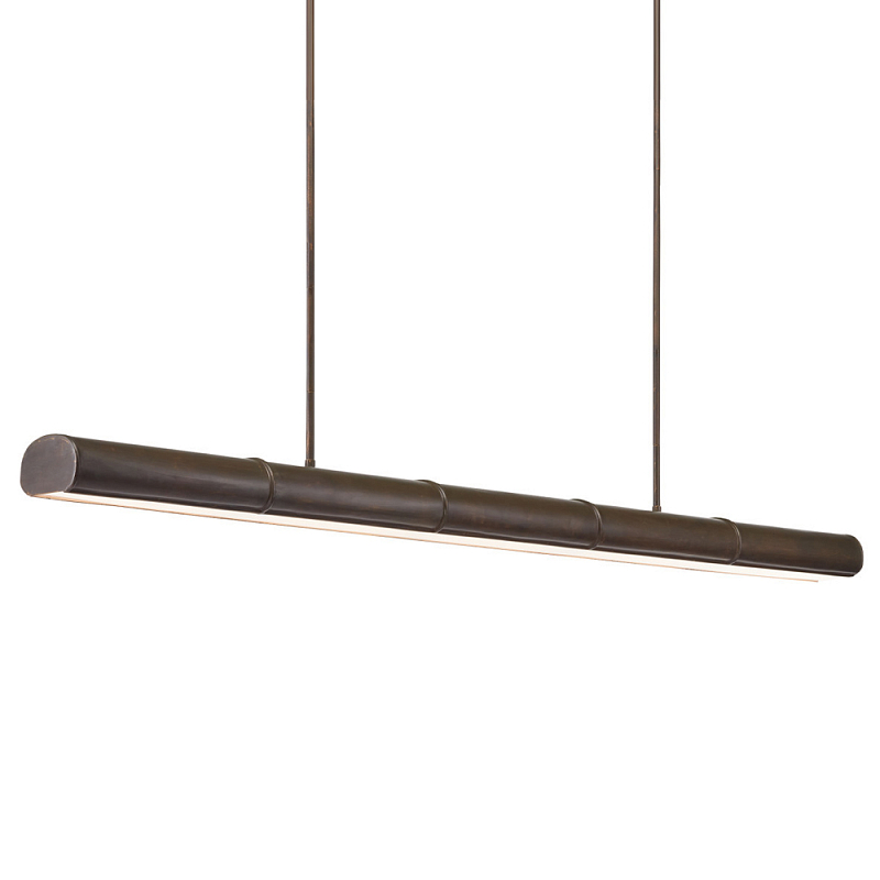 Люстра длинная линейная Long Linear Chandelier Темная бронза Люстра длинная линейная Long Linear Chandelier Темная бронза в Рязани | Loft Concept
