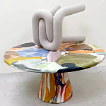 Дизайнерский журнальный стол с цветным орнаментом Unyly варинант исполнения - 1 | Loft Concept в Рязани