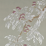 Обои ручная роспись Silk Tree Special Colourway on grey painted Xuan paper варинант исполнения - 1 | Loft Concept в Рязани