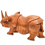 Статуэтка деревянная в виде носорога Rhino Horn варинант исполнения - 2 | Loft Concept в Рязани