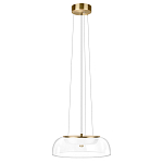 Подвесной светильник  с плоским прозрачным стеклянным плафоном Grada Light варинант исполнения - 2 | Loft Concept в Рязани