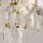 Люстра многоярусная с овальными прозрачными подвесками 28 см Harmonica варинант исполнения - 8 | Loft Concept в Рязани