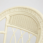 Комплект уличной мебели из ротанга Clara белый варинант исполнения - 4 | Loft Concept в Рязани