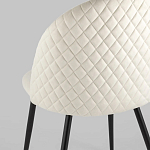 Мягкий стул в бежевом велюре Miruna Chair варинант исполнения - 6 | Loft Concept в Рязани