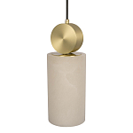 Подвесной светильник с цилиндрическим мраморным плафоном Marble square варинант исполнения - 3 | Loft Concept в Рязани