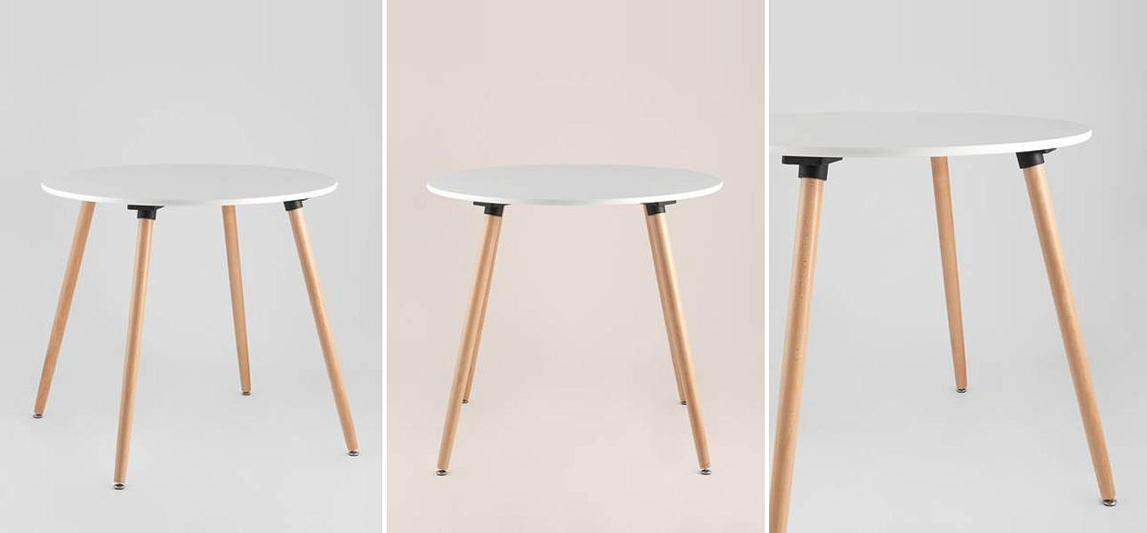 Стол обеденный Hoffman Collection круглый четыре ножки Стол обеденный Hoffman Collection круглый четыре ножки - Loft-Concept в Рязани