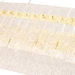 Люстра подвесная овальная с рельефными стеклянными панелями и золотым металлическим каркасом Textured Glass Chandelier варинант исполнения - 4 | Loft Concept в Рязани