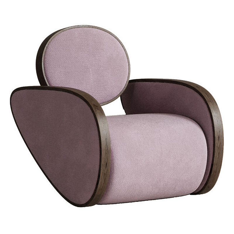 Кресло Nautilus Pink Розовый Коричневый в Рязани | Loft Concept 