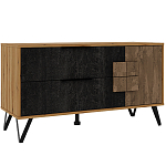 ТВ-тумба с  2-мя ящиками и закрытыми полками Stone Effect варинант исполнения - 2 | Loft Concept в Рязани