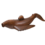 Статуэтка деревянная в виде двух китов Mammals варинант исполнения - 2 | Loft Concept в Рязани