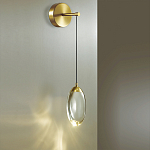 Бра с плафоном в форме капли Crystal Transparent Drop варинант исполнения - 2 | Loft Concept в Рязани