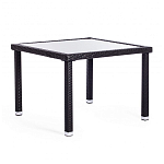 Обеденный комплект из искуственного ротанга Vintara черный варинант исполнения - 11 | Loft Concept в Рязани