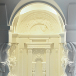 Встраиваемый в стену гипсовый светильник под покраску с колоннами и арками в античном стиле Antiquity Athena варинант исполнения - 11 | Loft Concept в Рязани