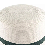 Пуф с плетеной светло-бежевой обивкой Serene Holidays варинант исполнения - 2 | Loft Concept в Рязани