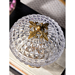 Конфетница из прозрачного рельефного стекла Eden Garden варинант исполнения - 13 | Loft Concept в Рязани