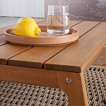 Стол журнальный для сада из акации Breathe Nature варинант исполнения - 4 | Loft Concept в Рязани