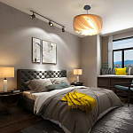 Подвесной светильник с белыми изящными декоративными лепестками Volumetric Petal Lamp варинант исполнения - 6 | Loft Concept в Рязани