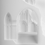 Встраиваемый в стену гипсовый светильник под покраску с эффектом разрушенной стены Antiquity Athena варинант исполнения - 8 | Loft Concept в Рязани