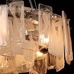 Люстра круглая с подвесными прямоугольными пластинами из стекла Glacier Panels варинант исполнения - 5 | Loft Concept в Рязани