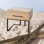 Тумба прикроватная с ящиком в стиле лофт Urban Style Space 2 варинант исполнения - 6 | Loft Concept в Рязани