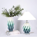 Настольная лампа с абажуром Green Wave варинант исполнения - 2 | Loft Concept в Рязани