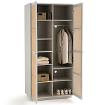 Шкаф с двумя дверцами из плетеного ротанга Tomio Wicker Furniture варинант исполнения - 4 | Loft Concept в Рязани