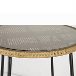 Барный столик с круглой плетеной столешницей Wicker Table Top варинант исполнения - 5 | Loft Concept в Рязани