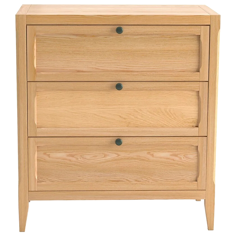 Комод с 3-мя ящиками светлый дуб Silva Oak Chest of Drawers Древесина Комод с 3-мя ящиками светлый дуб Silva Oak Chest of Drawers Древесина в Рязани | Loft Concept