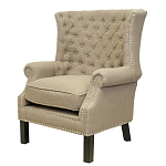 Кресло Charlie Armchair brown flax варинант исполнения - 3 | Loft Concept в Рязани