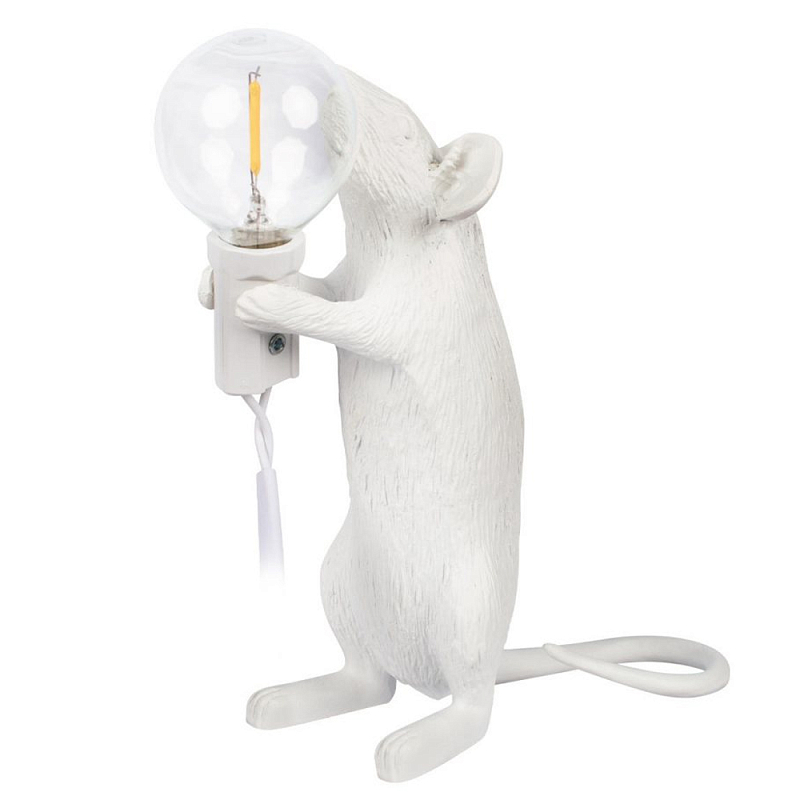 Настольная лампа Mouse gift White Белый Настольная лампа Mouse gift White Белый в Рязани | Loft Concept