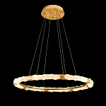 Люстра в форме кольца с золотым декором Warm Heavenly Light варинант исполнения - 9 | Loft Concept в Рязани