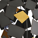 Люстра в форме сферы с декором из металлических квадратов Path to the Stars варинант исполнения - 1 | Loft Concept в Рязани