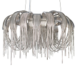 Люстра подвесная круглая с изогнутыми металлическими дугами и ниспадающими цепочками 65 см Atlantis Chain варинант исполнения - 15 | Loft Concept в Рязани