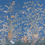 Обои ручная роспись Houghton Canton Blue варинант исполнения - 2 | Loft Concept в Рязани