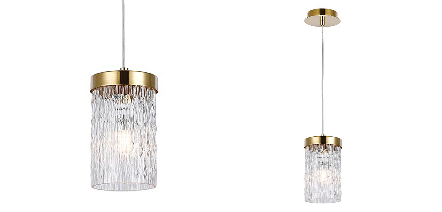 Подвесной светильник Estebe Gold Glass Hanging Lamp Подвесной светильник Estebe Gold Glass Hanging Lamp - Loft-Concept в Рязани