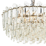 Круглая многоярусная люстра с хрустальным декором Cascade Waterfall Crystal Chandelier 12 варинант исполнения - 3 | Loft Concept в Рязани