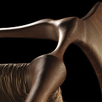 Стул из Ореха с плетеным сидением Kronos Dining Chair Brown варинант исполнения - 2 | Loft Concept в Рязани