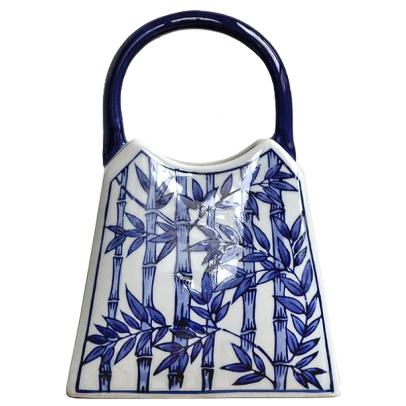 Ваза Ceramic Bag strip Темно-синий Ваза Ceramic Bag strip Темно-синий в Рязани | Loft Concept