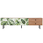 Длинная ТВ-тумба с принтом на ящиках Elise TV Stand варинант исполнения - 2 | Loft Concept в Рязани